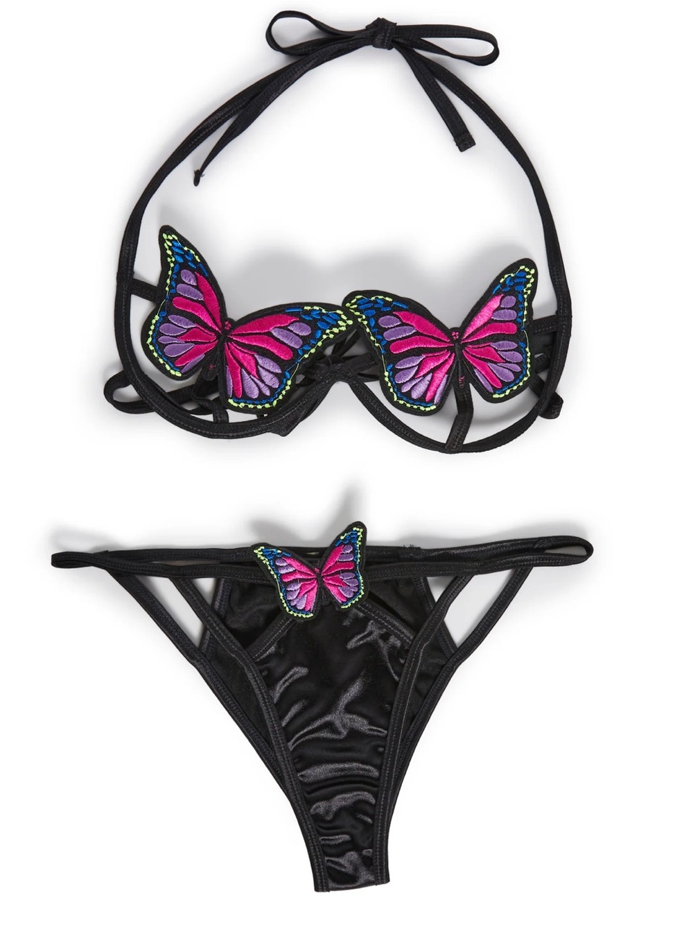 Dolls Kill Butterfly Bra and Bottom set